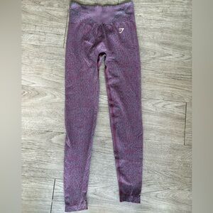 Gymshark Seamless Pink Gray Performance Leggings XS